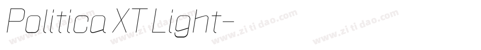 Politica XT Light字体转换
